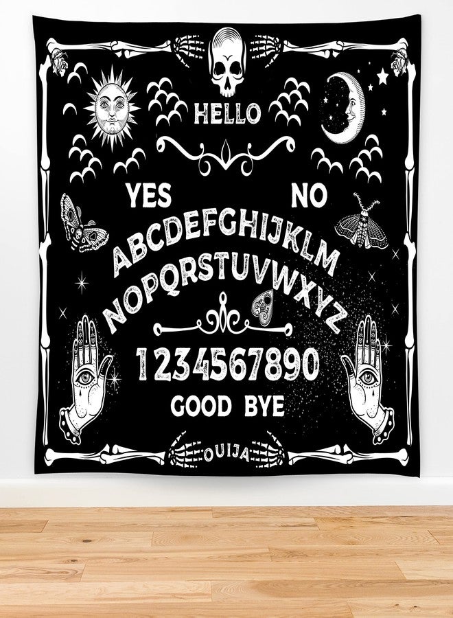 Feelacle Mysterious Divination Wall Hanging - Ouija Board Tarot Tapestry 80" X 60" (Black and White) for Bedroom, Living Room or Dorm (200 X 150cm) - Image 5